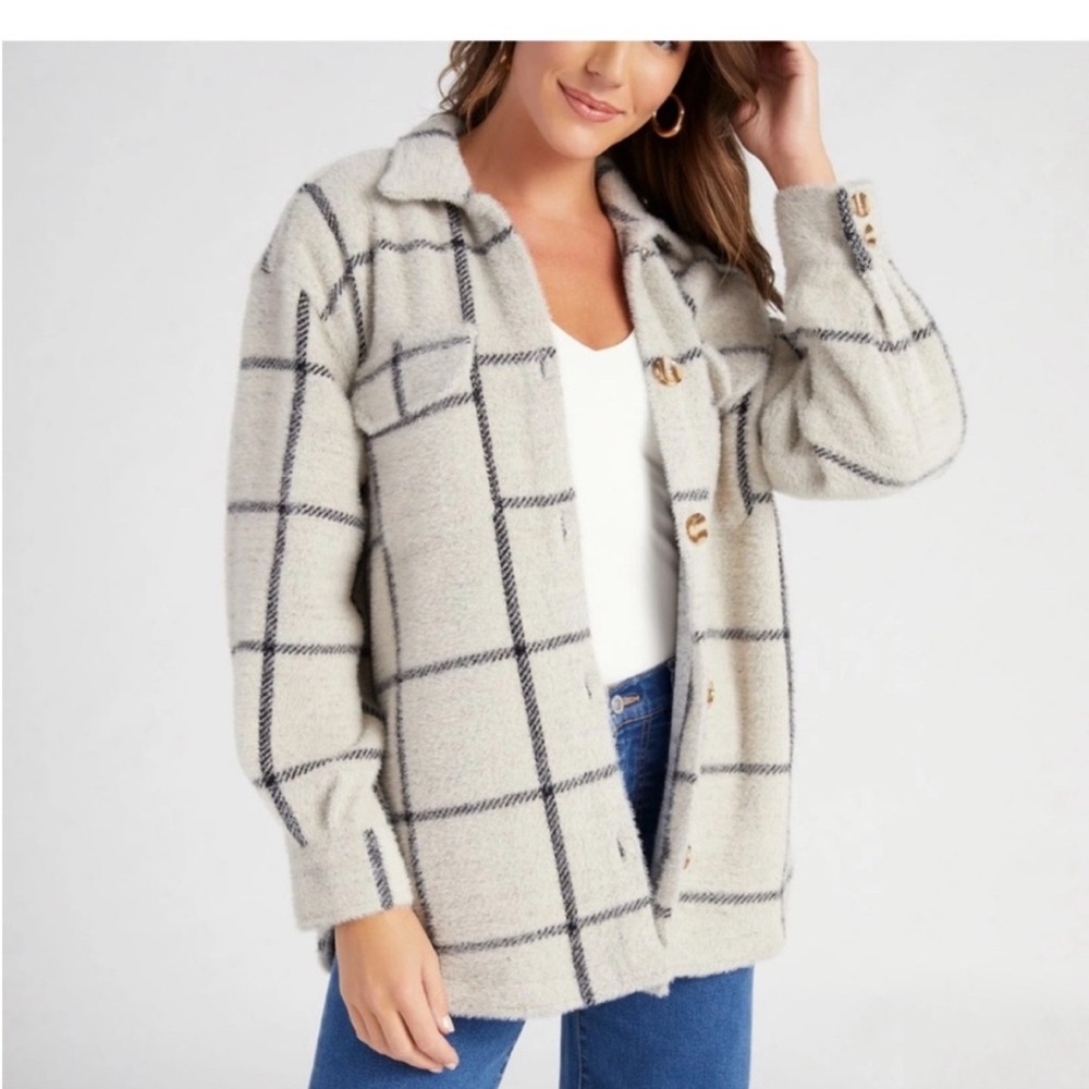 Z Supply Plaid Button-Up Jacket